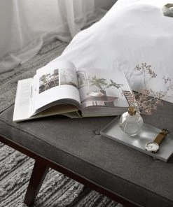 Miss Amara Tierra Stone Grey Braided Shag Flatweave Rug