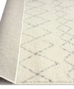 Miss Amara All Rugs Toni Ivory And Grey Tribal Diamond Rug