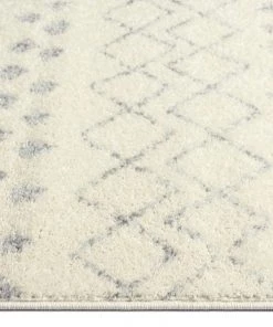 Miss Amara All Rugs Toni Ivory And Grey Tribal Diamond Rug