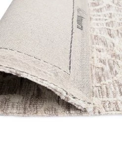 Miss Amara All Rugs Tori Cream Brown And Ivory Textured Tribal Runner Rug