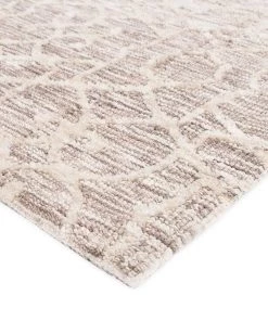 Miss Amara Tori Cream Brown And Ivory Textured Tribal Rug All Rugs