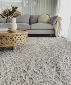 Miss Amara Tori Cream Brown And Ivory Textured Tribal Rug All Rugs