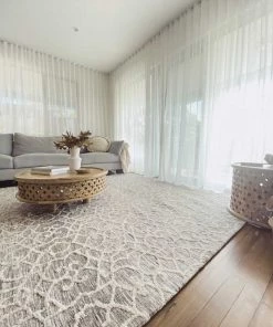 Miss Amara Tori Cream Brown And Ivory Textured Tribal Rug All Rugs