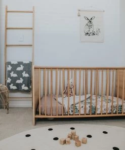 Miss Amara Totit Beige And Black Spotted Round Jute Rug