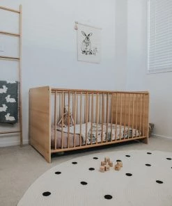 Miss Amara Totit Beige And Black Spotted Round Jute Rug