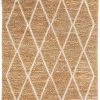 Miss Amara Tove Diamond Pattern Natural Hemp And Wool Rug All Rugs