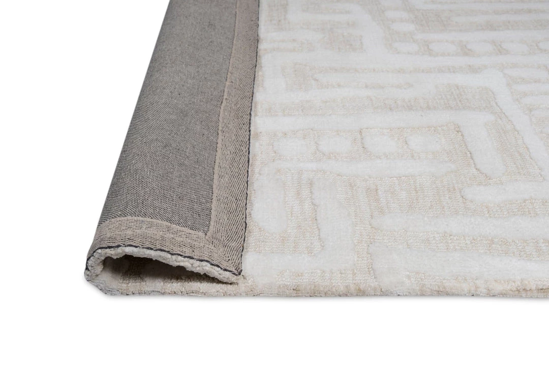 Miss Amara Trissa Beige And Ivory Abstract Tribal Rug All Rugs