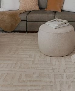 Miss Amara Trissa Beige And Ivory Abstract Tribal Rug All Rugs