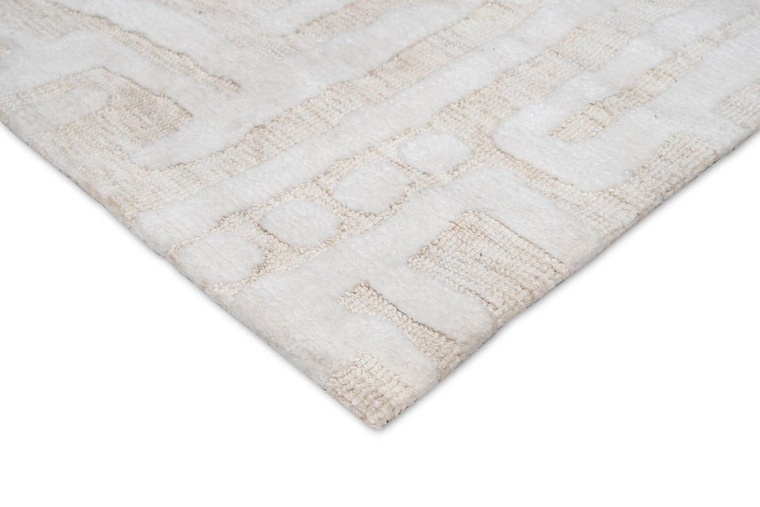 Miss Amara Trissa Beige And Ivory Abstract Tribal Runner Rug All Rugs