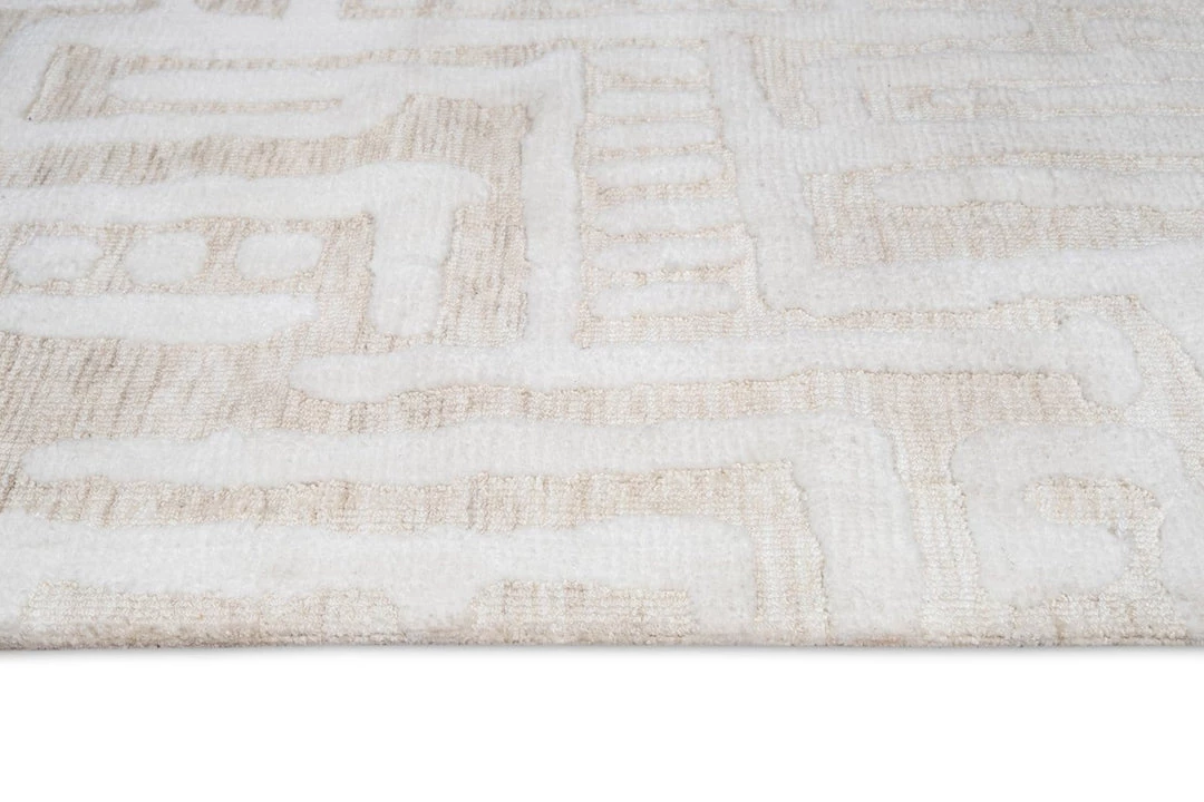 Miss Amara Trissa Beige And Ivory Abstract Tribal Runner Rug All Rugs