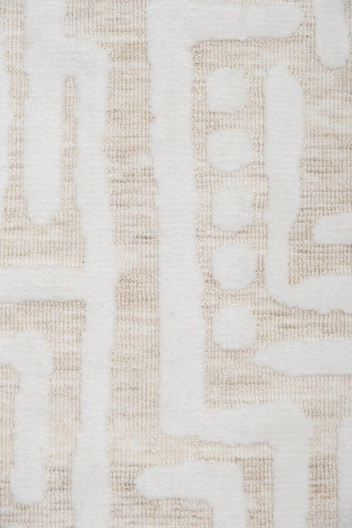 Miss Amara Trissa Beige And Ivory Abstract Tribal Runner Rug All Rugs