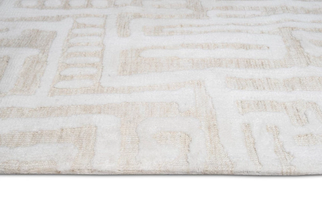 Miss Amara Trissa Beige And Ivory Abstract Tribal Rug All Rugs