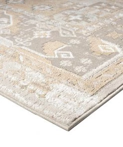 Miss Amara Tupelo Beige And Grey Tribal Medallion Rug