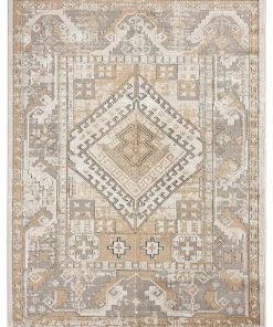 Miss Amara Tupelo Beige And Grey Tribal Medallion Rug