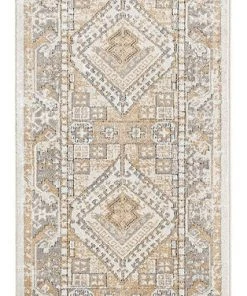 Miss Amara Tupelo Beige And Grey Tribal Medallion Runner Rug All Rugs