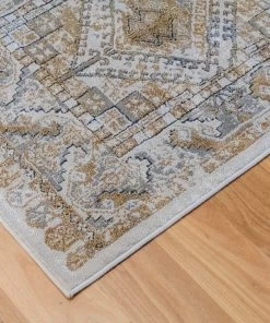 Miss Amara Tupelo Beige And Grey Tribal Medallion Runner Rug All Rugs