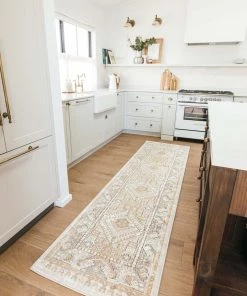 Miss Amara Tupelo Beige And Grey Tribal Medallion Runner Rug All Rugs