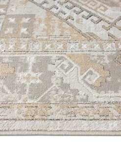 Miss Amara Tupelo Beige And Grey Tribal Medallion Runner Rug All Rugs