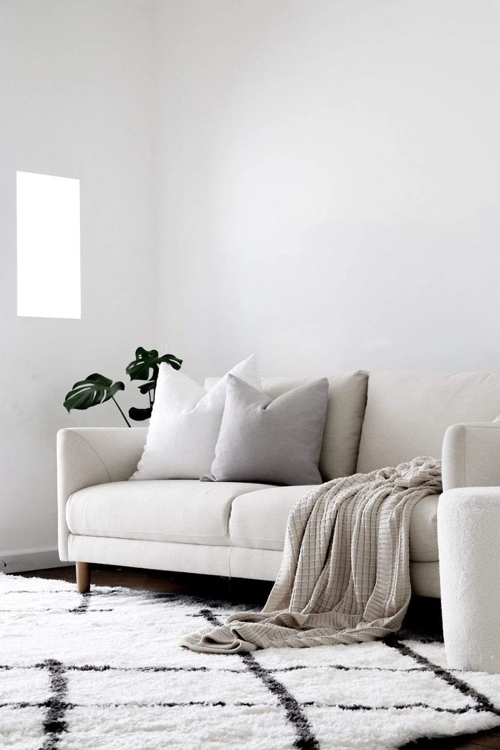 Miss Amara Tuva Ivory And Charcoal Grey Tribal Shag Rug All Rugs