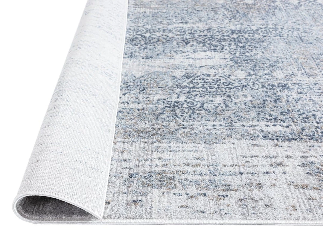 Miss Amara All Rugs Ulyana Blue And Beige Faded Transitional Rug