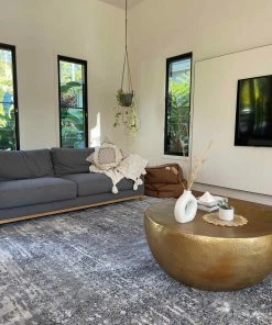 Miss Amara All Rugs Ulyana Blue And Beige Faded Transitional Rug