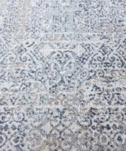 Miss Amara All Rugs Ulyana Blue And Beige Faded Transitional Runner Rug