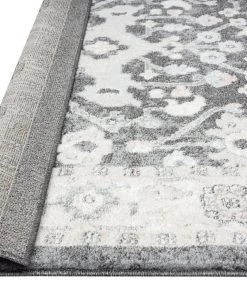 Miss Amara All Rugs Vada Cream Ivory And Grey Traditional Medallion Floral Rug