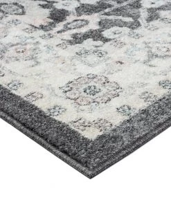 Miss Amara All Rugs Vada Cream Ivory And Grey Traditional Medallion Floral Rug