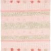 Miss Amara Valentina Pink Tassel Flatweave Cotton Rug