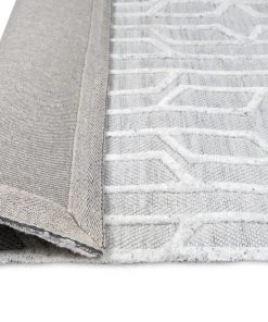 Miss Amara Verna Grey Ivory Geometric Textured Rug All Rugs