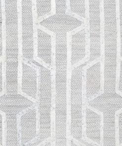 Miss Amara Verna Grey Ivory Geometric Textured Rug All Rugs