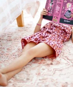 Miss Amara Veronique Peach And Brown Distressed Washable Rug All Rugs