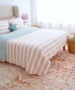 Miss Amara Veronique Peach And Brown Distressed Washable Rug All Rugs