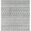 Miss Amara All Rugs Vida Dark Grey And Ivory Tribal Diamond Rug