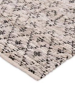 Miss Amara Viola Grey Cream And Black Tribal Rug