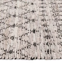 Miss Amara Viola Grey Cream And Black Tribal Rug