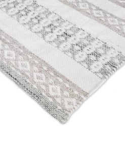 Miss Amara All Rugs Violetta Beige & Grey Tribal Indoor Outdoor PET Rug