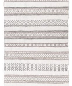 Miss Amara All Rugs Violetta Beige & Grey Tribal Indoor Outdoor PET Runner Rug