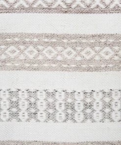 Miss Amara All Rugs Violetta Beige & Grey Tribal Indoor Outdoor PET Runner Rug