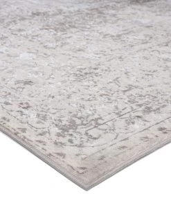 Miss Amara Winona Cream Brown And Silver Grey Traditional Floral Runner Rug