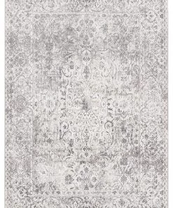 Miss Amara Winona Cream Brown And Silver Grey Traditional Floral Rug All Rugs