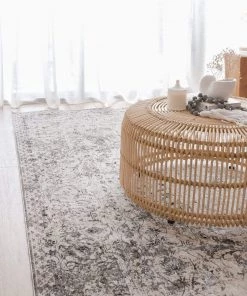 Miss Amara Winona Cream Brown And Silver Grey Traditional Floral Rug All Rugs