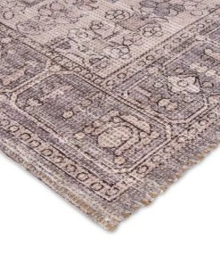 Miss Amara All Rugs Xandria Purple Grey And Cream Floral Distressed Rug