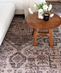 Miss Amara All Rugs Xandria Purple Grey And Cream Floral Distressed Rug