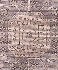 Miss Amara All Rugs Xandria Purple Grey And Cream Floral Distressed Rug