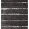 Miss Amara Yara Charcoal Grey And Ivory Shag Rug All Rugs