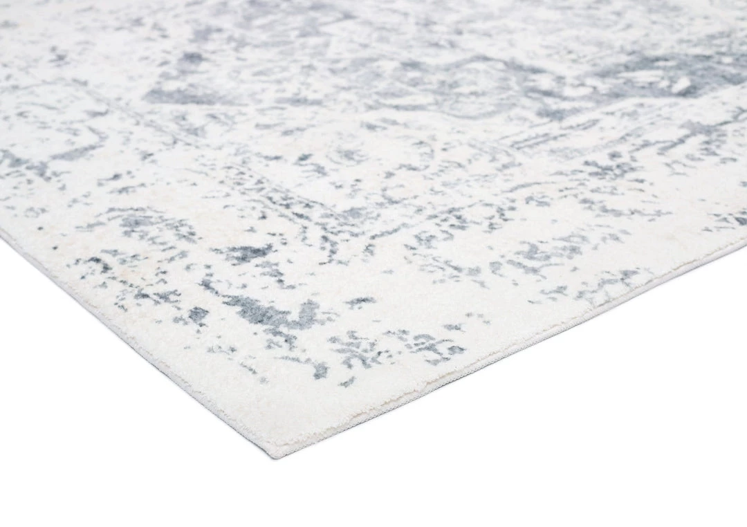 Miss Amara Yelina Cream And Grey Distressed Washable Rug All Rugs