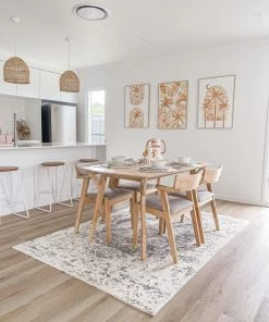 Miss Amara Yelina Cream And Grey Distressed Washable Rug All Rugs