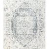 Miss Amara Yelina Cream And Grey Distressed Washable Rug All Rugs