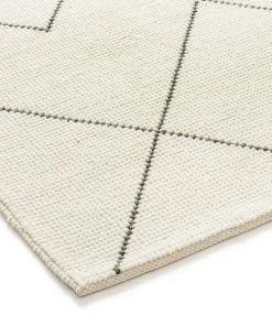Miss Amara All Rugs Zane Ivory Tribal Pattern Wool Rug